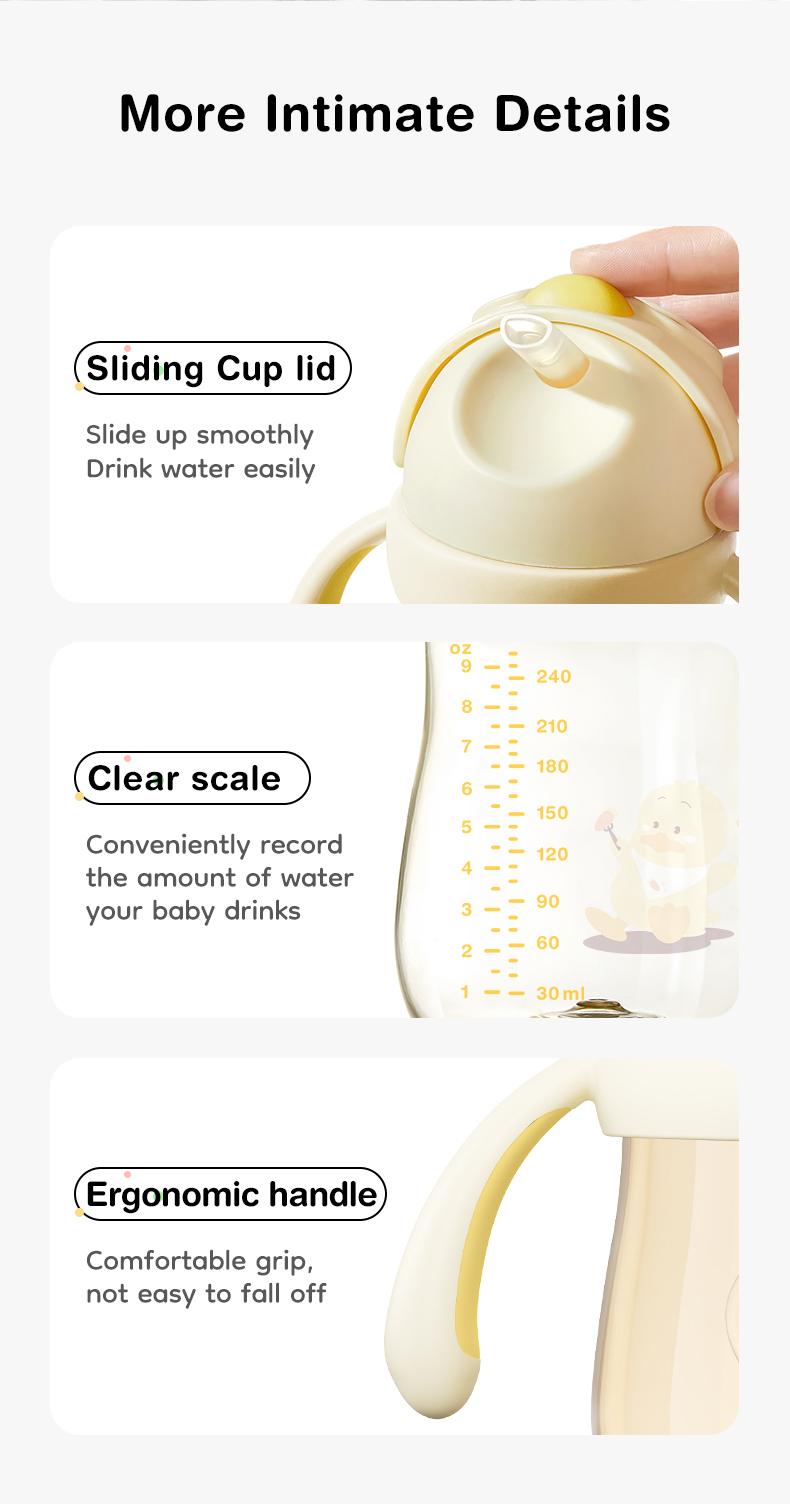 Dr.Isla PPSU Leakproof Sippy Cup, 2-in-1 Baby Training Cup with Weighted Straw, No Spill Anti-Colic Toddler Cup with Non-Slip Handles, Cute Diver Duck Design, BPA-Free, 6-12M, 1-3 Years, 240ml 9oz, Easter Basket Stuffers for Baby Dr.Isla PPSU Leakproof Sippy Cup, 2-in-1 Baby Training Cup with Weighted Straw, No Spill Anti-Colic Toddler Cup with Non-Slip Handles, Cute Diver Duck Design, BPA-Free, 6-12M, 1-3 Years, 240ml 9oz, Easter Basket Stuffers for Baby