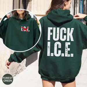 Fck Ice Protest Hoodie, Abolish ICE Sweater, Human Rights Activist Hoodie, Pro Immigration Portland Political Tee