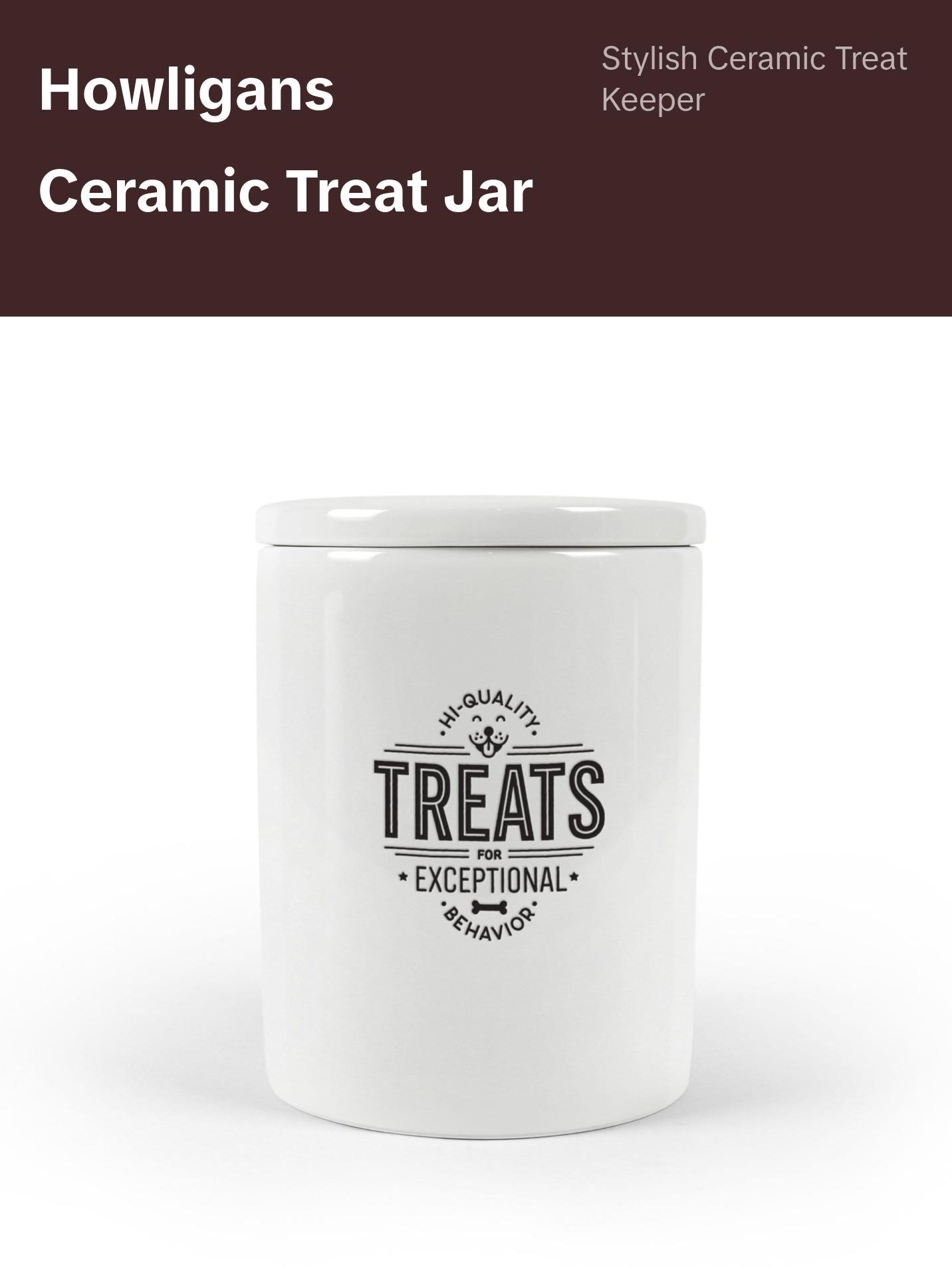 CERAMIC TREAT JAR