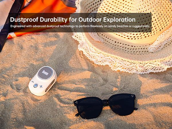 Divoom Itour-S Portable Mini Wearable Bluetooth Speaker with Big Audio Punchy Bass Clip-On Design IP67 Waterproof Dustproof 10 Hours Playtime for Home Travel Office and Outdoors