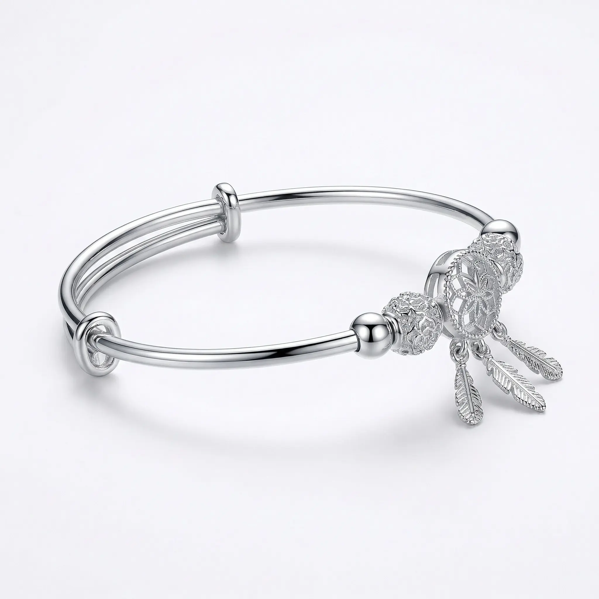 925 Silver Dream Bracelet Bangle - Jewelry for Women, Easy Elegance for Daily Outfits, For Her Female Accessory, Casual Wear
