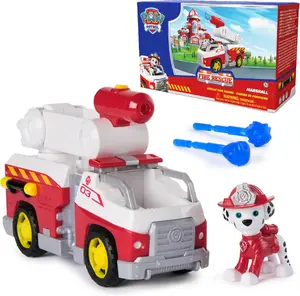 Fire Rescue Marshall Rescue Fire Engine with Action Figure & Projectile Launcher Toy Truck for Kids Ages 3 and Up