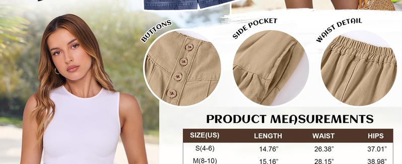 ANRABESS Women's Denim Shorts Summer Baggy High Waisted Flowy Wide Leg Buttons Pleated Casual Jean Shorts 2025 Fashion Skorts