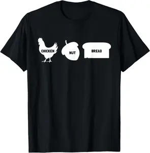 100% Cotton Funny Chicken Nut Bread Filipino Joke Tagalog T-Shirt