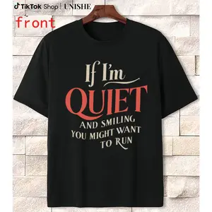 Comfortable Black Tee with Text for Women – Short Sleeves, Breathable Fabric for All Day