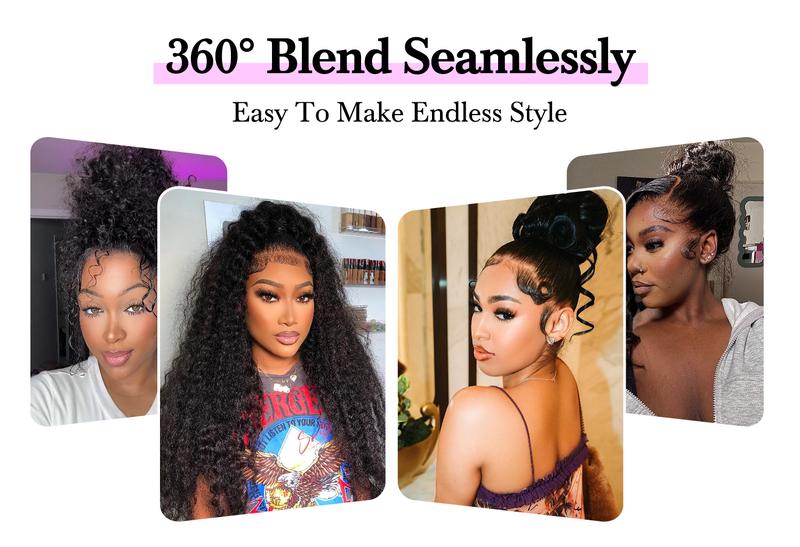 Vshow 360 Glueless Human Wigs Ombre 4/27 Highlight Water Wave Pre-cut HD Lace Wear Go Wigs With Drawstring Beginners Friendly