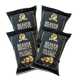 Buc-ee's Beaver Nuggets Sea Salted Caramel Crunch Bites - Sweet & Salty Caramel Flavor, Golden Texture, Perfect for Sharing & On-the-Go Snacking, Natural Ingredients, Crunchy Texture