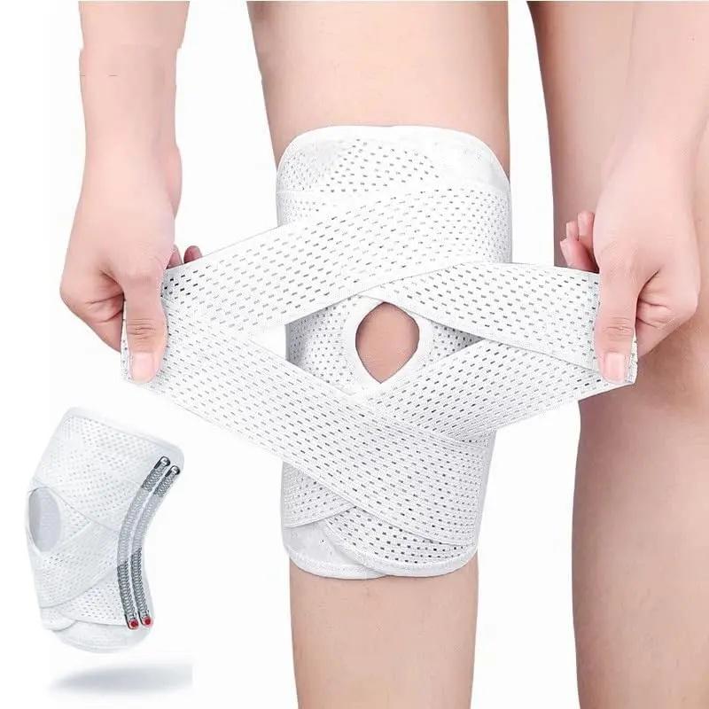 Knee Brace with Side Stabilizers for Meniscal Tear Knee Pain ACL MCL Arthritis Injuries Recovery, Breathable Adjustable Knee Support for Men and Women-MM【0】