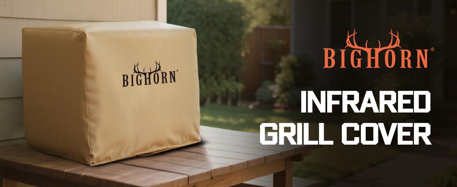 BIG HORN OUTDOORS Infrared Gas Grill Cover, Heavy-Duty Waterproof & Anti-UV Protection for Outdoor Grilling Gear BIG HORN OUTDOORS Infrared Gas Grill Cover, Heavy-Duty Waterproof & Anti-UV Protection for Outdoor Grilling Gear