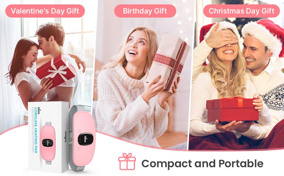 iDOO Adjustable Heating Pad for Period Cramps Relief, Spring Glow Up, Portable Cordless Belly, Instant Cramp Relief Anywhere, Ideal Women's Gift iDOO Adjustable Heating Pad for Period Cramps Relief, Spring Glow Up, Portable Cordless Belly, Instant Cramp Relief Anywhere, Ideal Women's Gift