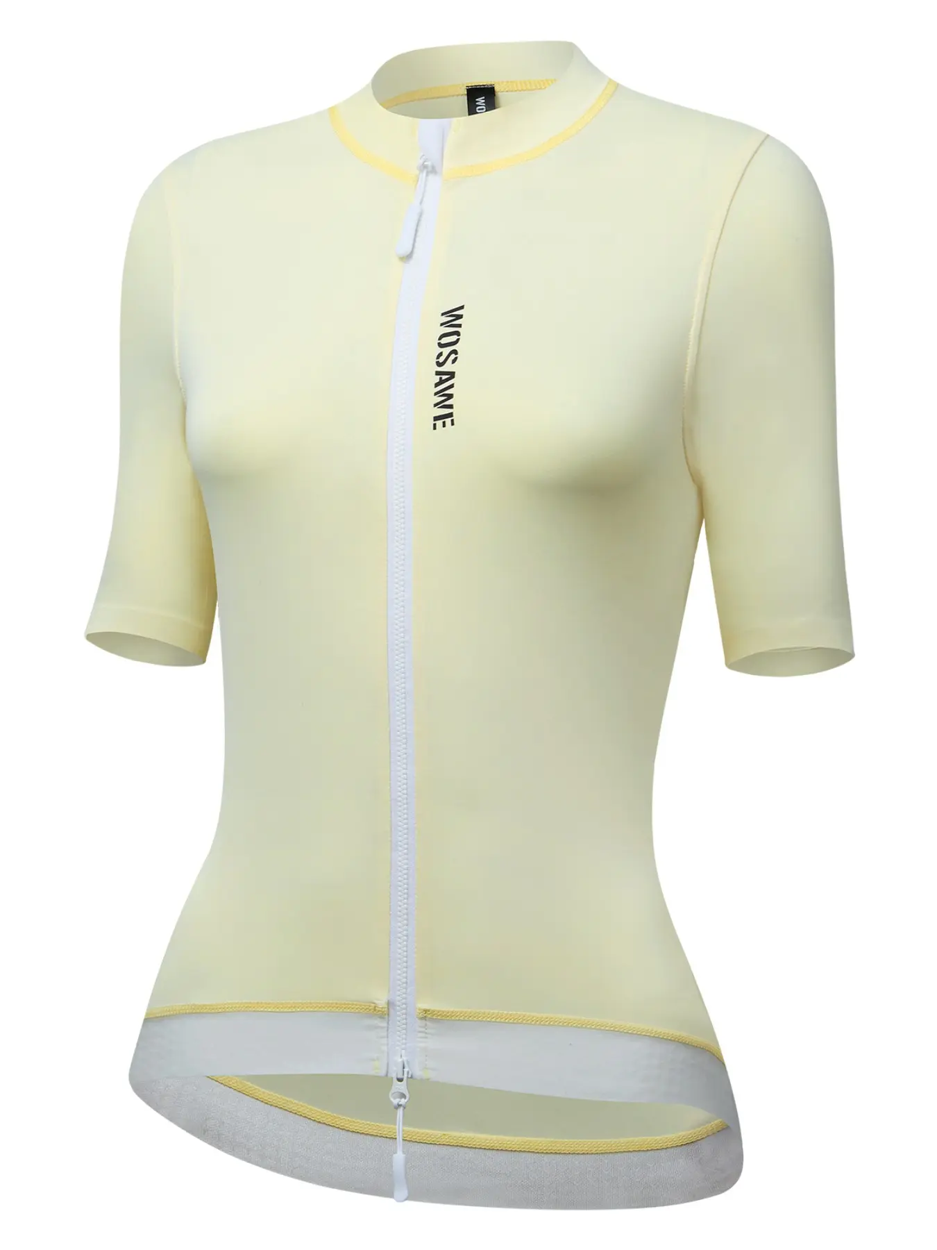WOSAWE Short Sleeves Cycling Jersey Cyclist Jersey Women Sportswear For Summer Bike Shirt Solid Color Bicycle Top with YKK 2 Way Zipper
