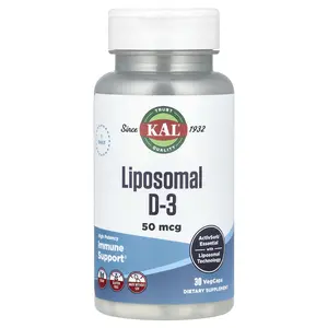 KAL Liposomal D-3, High Potency, 50 mcg, 30 VegCaps