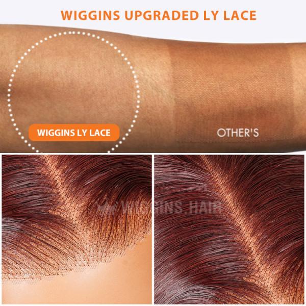 [Spring Musts] Wiggins Hair Cherry Cola Red Color Glueless Human Hair Wigs Straight Wig 5x7 Lace Closure Human Hair Pre Cut Pre Plucked Ready to Go Glueless Wigs WeeklyDeals #SpringStatements