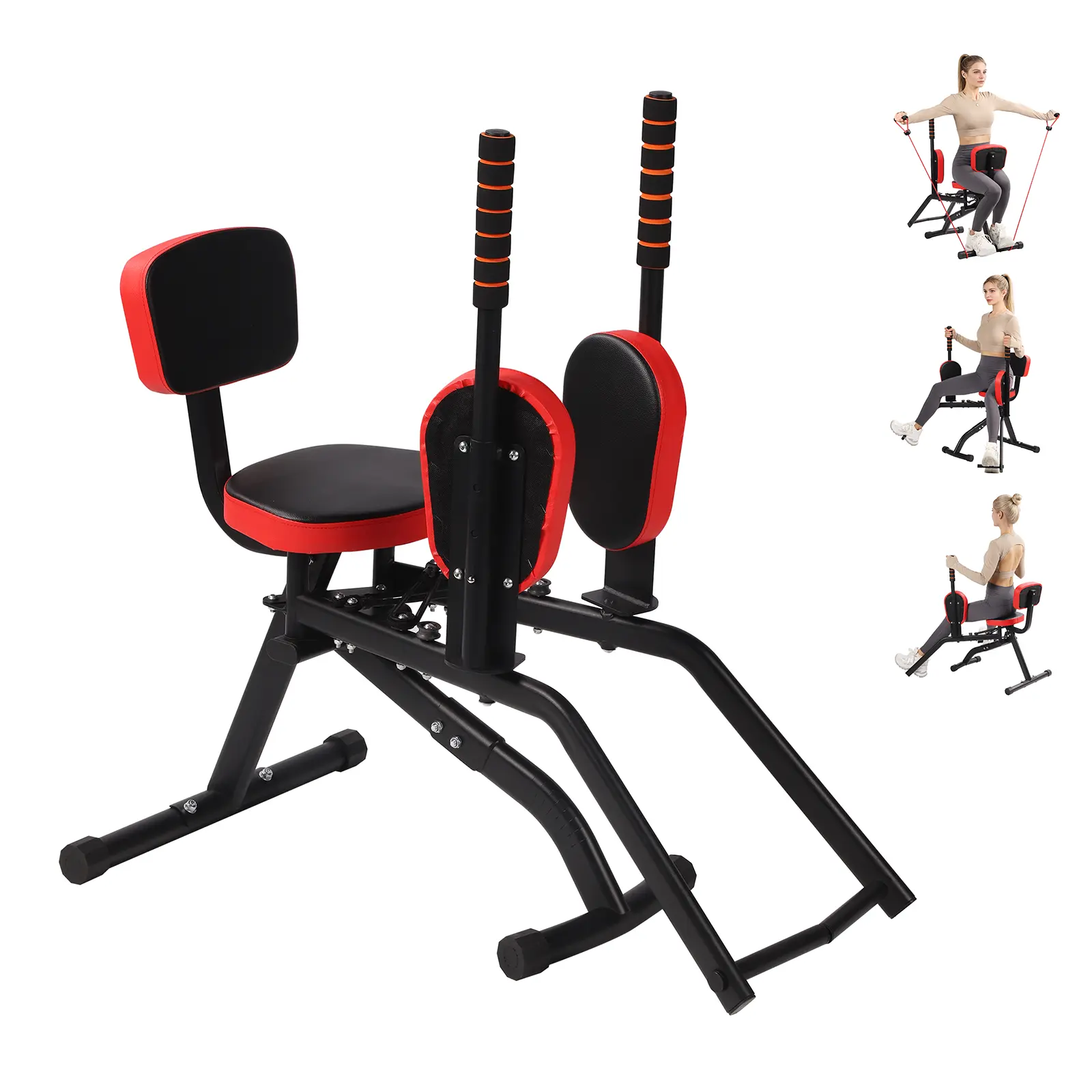 Steel Home Gym Hip Adduction Machine - Adjustable Outer Thigh Sculpting, Butt-Lifting Strength Training Equipment for Women’s Lower Body & Hip Workouts, Unisex Use