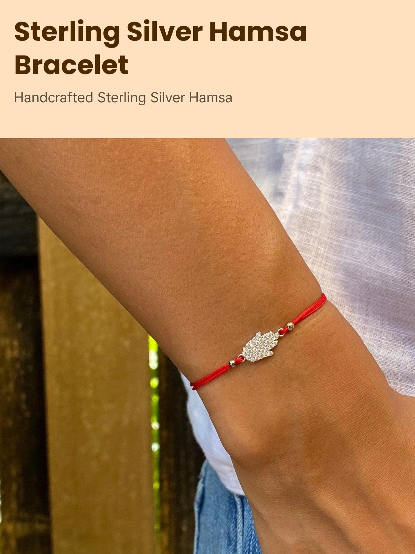 Sterling Silver Hamsa Bracelet