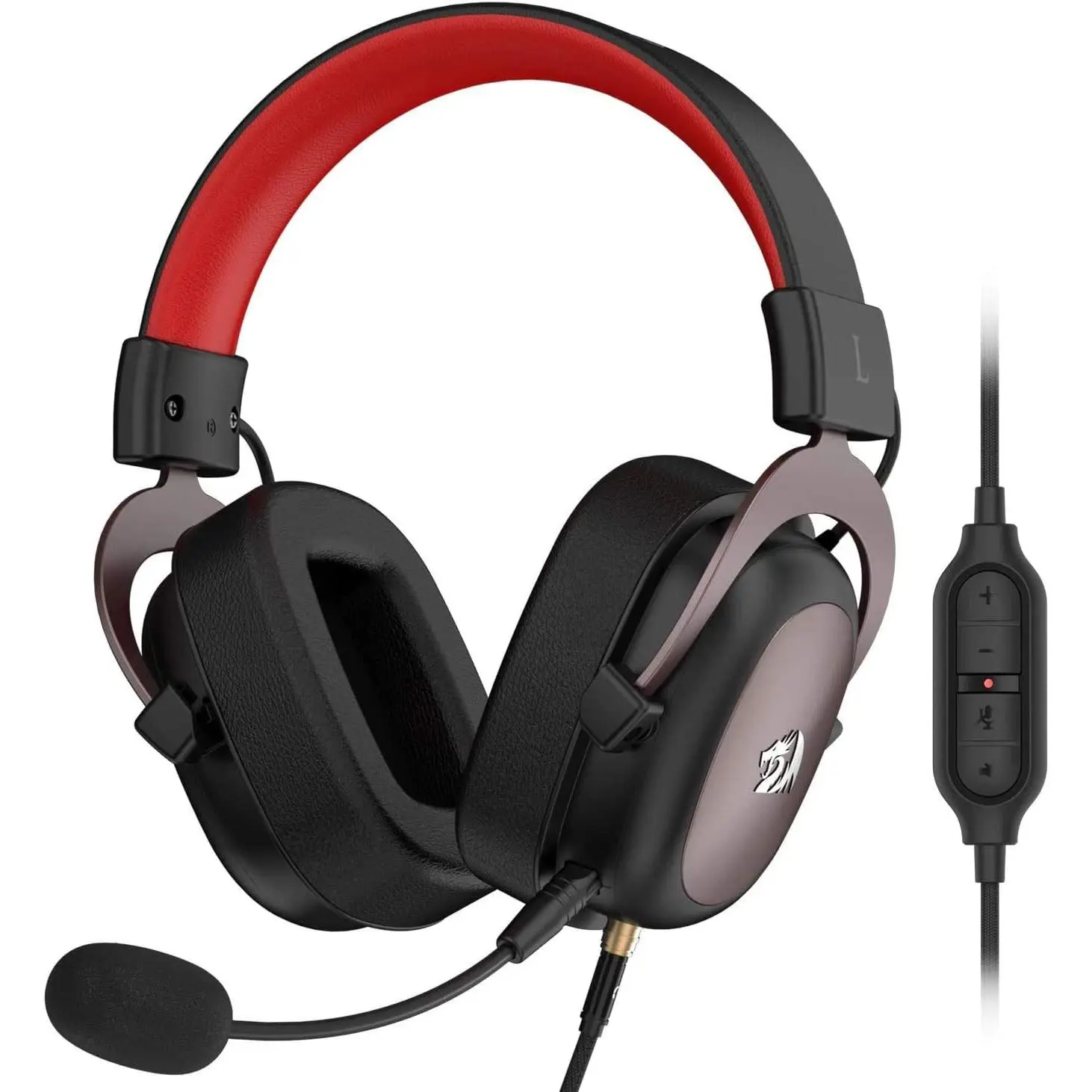 Redragon H510 Zeus Wired Gaming Headset - 7.1 Surround Sound - Memory Foam Ear Pads - 53MM Drivers - Detachable Microphone, Works for Multi-Platforms PC, PS4/3 & Xbox One/Series X, NS,back to school,back to school haul