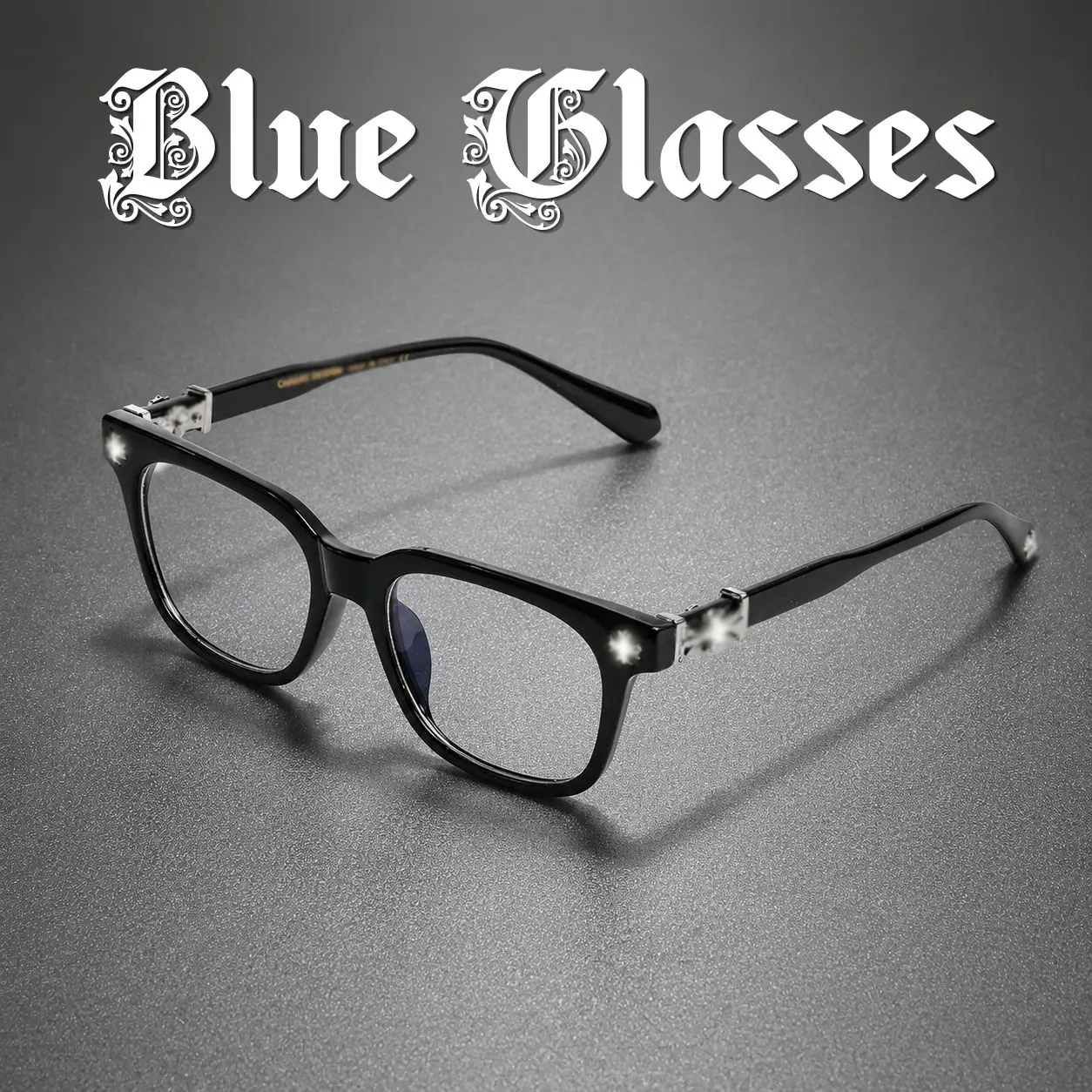[2026 Style Glasses] Unisex Luxury Blue Light Glasses, Unisex Square Frame Non-Prescription Eyewear, Lightweight Computer Glasses for Work and Daily Screen Use