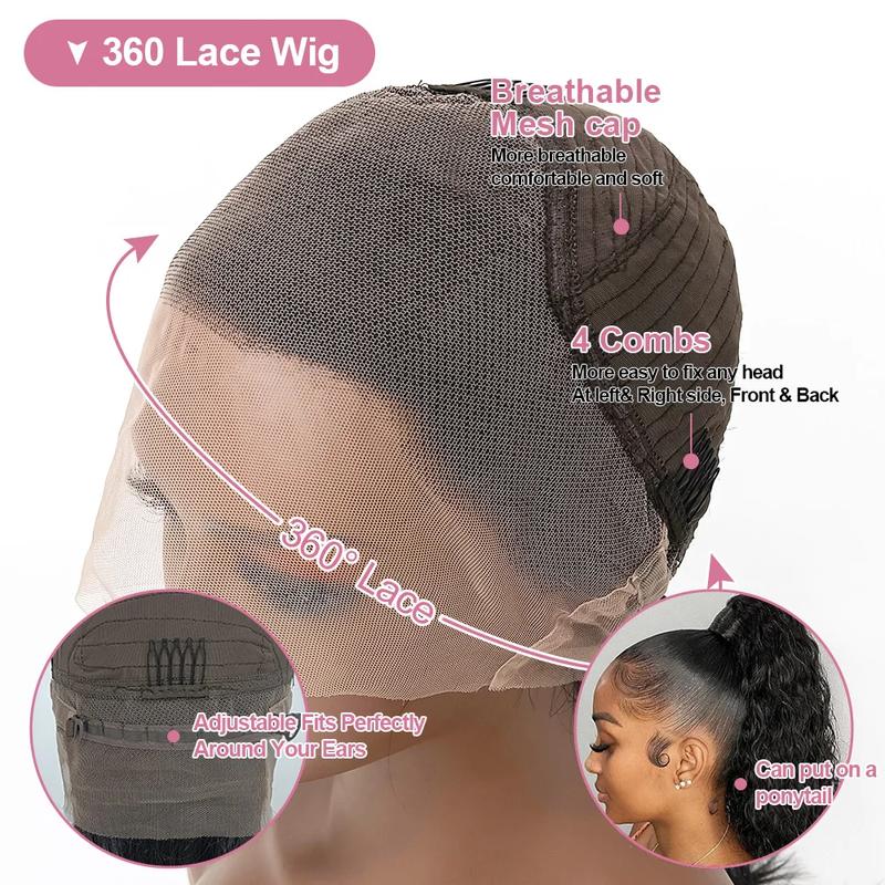 360 HD Full Lace Front Body Wave Wigs Human Hair Transparent Body Wave Lace Front Wig 13x6 Lace Frontal Wigs For Black Women TikTokShopBlackFriday