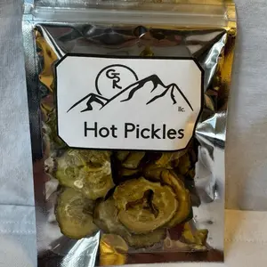 Hot Pickles Freeze Dried with Red Chilies
