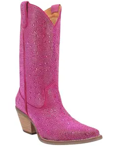 Dingo Women's Silver Dollar Western Boot Snip Toe - Di570-Fuchsia