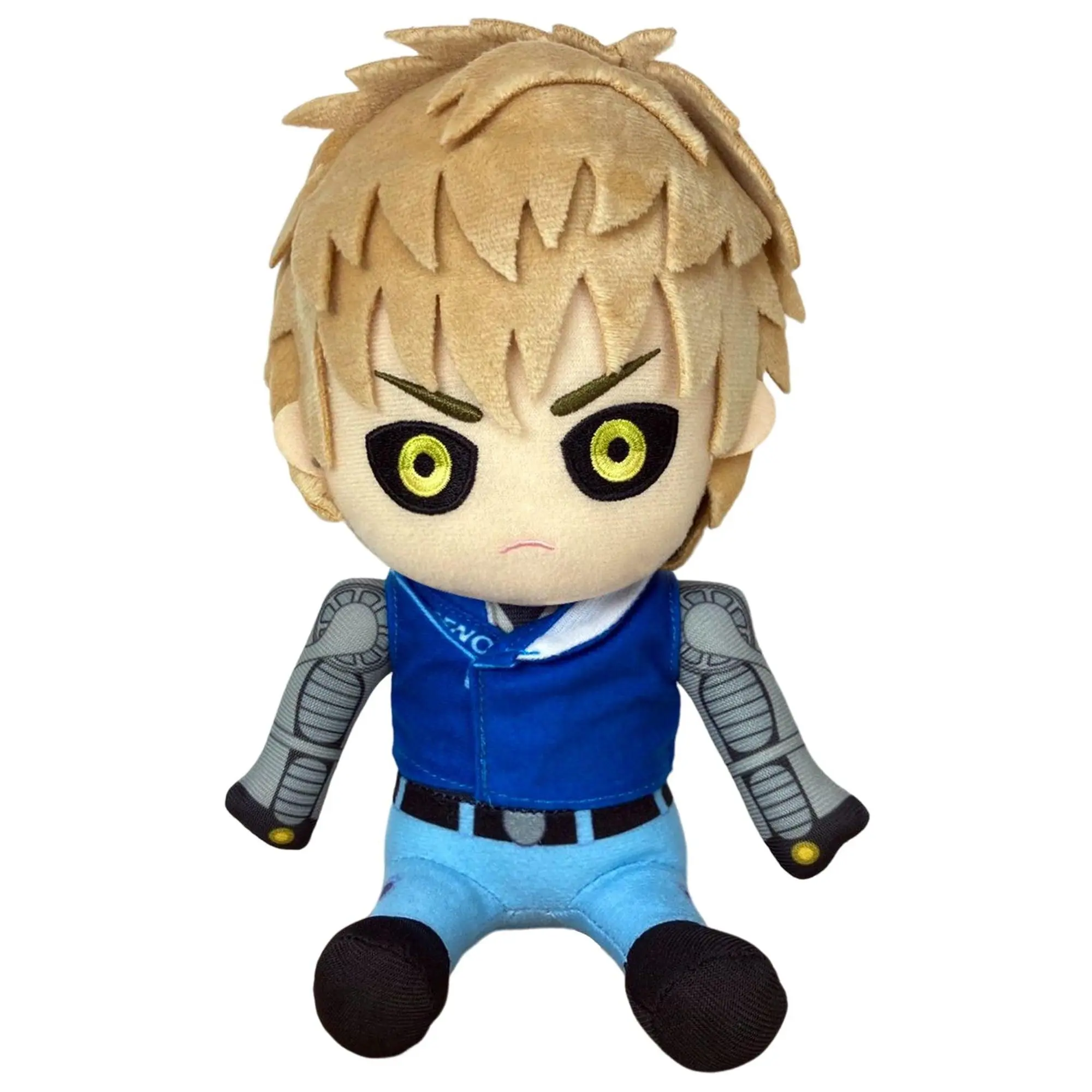 One Punch Man - S2 Genos "Demon Cyborg" Sitting Plush 7"H