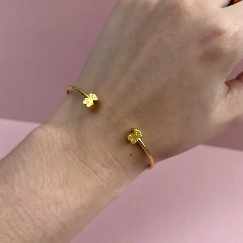 Simple Teddy Bear Costume Jewelry Bracelet, Fashion Accessory