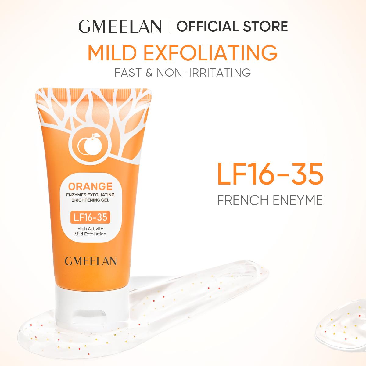 GMEELAN Orange Enzymes Exfoliating Gel 50G+50G - Enzyme-Infused for Radiant Skin Repair & Smoother Complexion