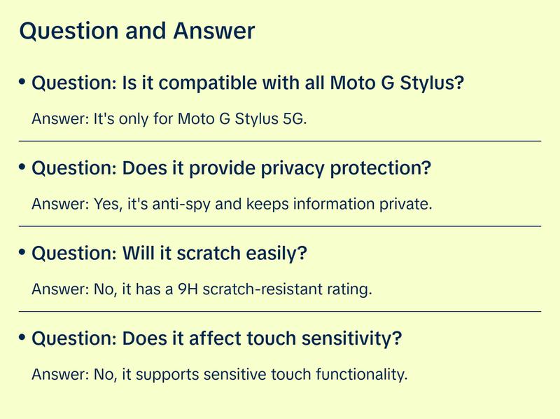 2 Pack Privacy Screen Protector for Motorola Moto G Stylus 5G 2025, Tempered Glass with Anti-Spy Feature, Sensitive Touch, Anti-Fingerprint, Easy Installation, No Bubbles, Case-Friendly Protection Crystal