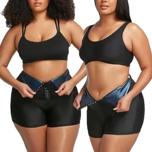 Slimming Pants Waist Trainer Shapewear Tummy Hot Thermo Sweat Leggings Fitness Workout Sweat Sauna Pants Body Shaper Stretch Fabric Activewear Breathable Sporty Bottoms Womenswear Compression