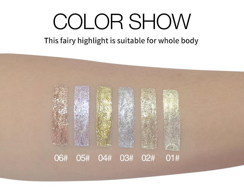 Liquid Highlighter Makeup, Natural Glow Face Body Highlighter Stick, Silky Smooth Light Liquid Luminizer, Long Lasting Highlight Face Illuminator Make up