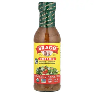 Bragg Organic Dressing & Marinade with Apple Cider Vinegar, 12 fl oz (354 ml)