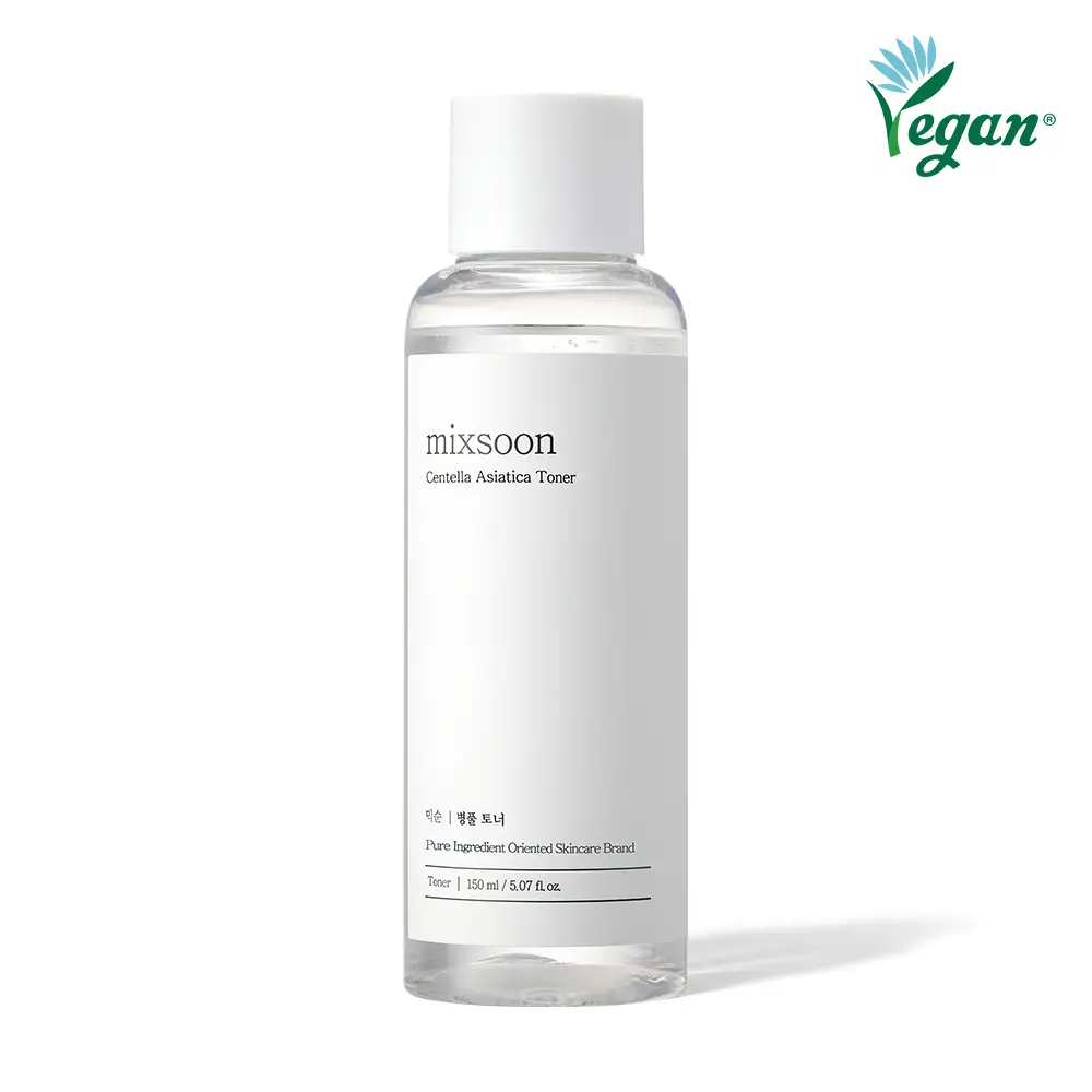 [mixsoon Official Shop] Centella Asiatica Toner - 5.07 fl.oz/150ml Gentle Daily Repairing Korean Skincare, Sensitive Skin Calming, Dry Skin Self Care Products, Vegan Toner