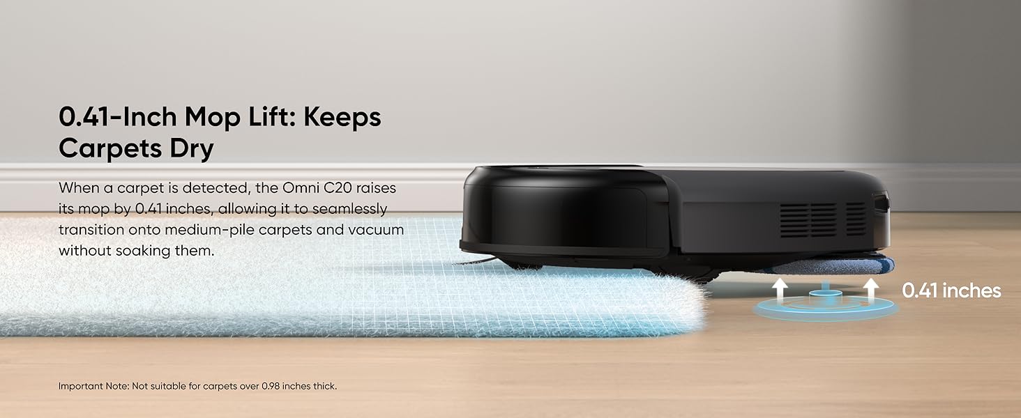 [LIVE-ONLY] eufy C20 Omni Robot Vacuum, Robot Vacuum and Mop Combo, Self Emptying, Auto Mop Washing and Auto Drying for hands-free cleaning, 3.35-Inch Ultra-Slim Body, 7000 Pa Powerful Suction, All-in-One Station｜Spingtok