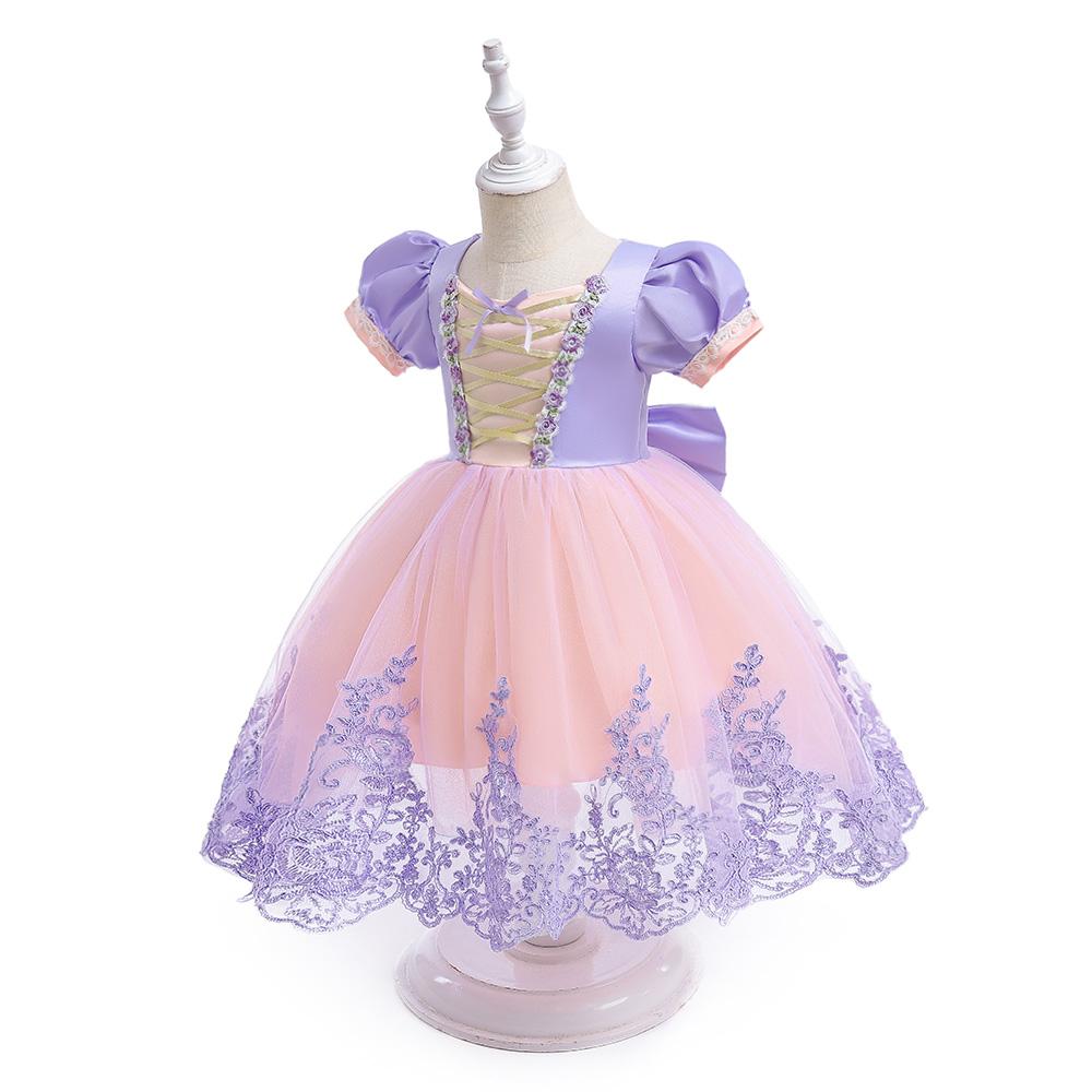 Girls Sleeping Beauty role play first birthday dress purple performance costume princess tulle skirt anniversary gift