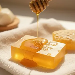 Honey Soap Bar Natural Handmade Moisturizing Soap for Soft Glowing Skin Infused with Honey Gentle & Hydrating Perfect for Daily Face & Body Use