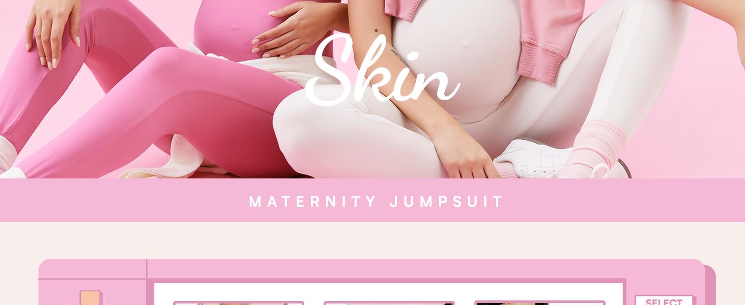 POSHDIVAH Women's Maternity Jumpsuit Romper Pregnancy Short Sleeve T Shirts Bodycon Bodysuit Shapewear pregnancy supply