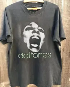 Deftones Shirt, Deftones Band Retro Charcoal Cotton T-shirt Unisex S-5XL