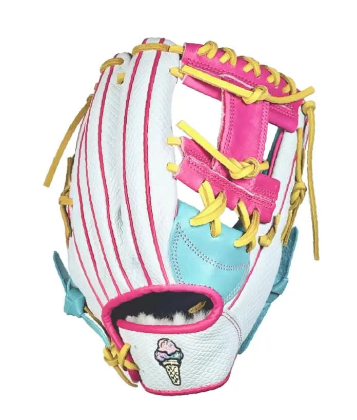 Sportz Drip 12-in Premium Leather Baseball Glove - Unisex Outdoor Infield/Outfield Fielding Glove, Standout Style, Durable, Flexible, Reliable Grip, Optimal Shape Retention, Sports Equipment for Youth & Adults, Bold