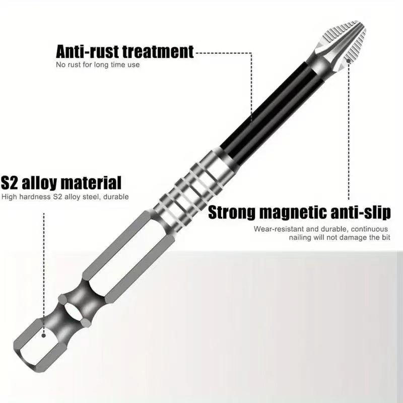 18/15pcs K5 Anti-Slip Impact-Resistant Threaded Bits Set Metal Surface Recommendation,  Home Decor Use, Screwdriver Set|Hexagonal Head Style|Metal Surface Compatible, Screwdriver Set, Magnetic Screwdriver Set, Magnetic Screwdriver Bit, Magnetic Bit Set