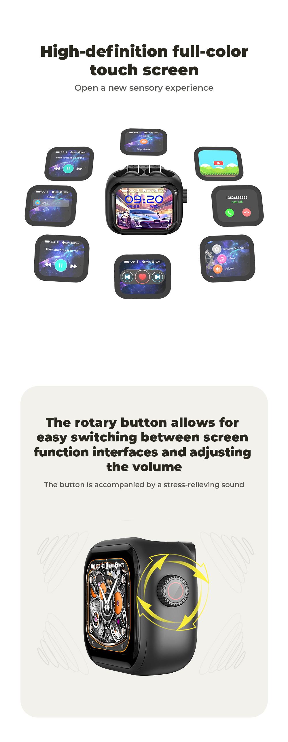 HTC NE40 Bluetooth 6.0 Earphones LED Display High Fidelity Waterproof Wireless Earphones, TWS Touch Control Earbuds, Suitable for Office, Sports, Study and Audio Calls | Built-in Microphone | Earphones