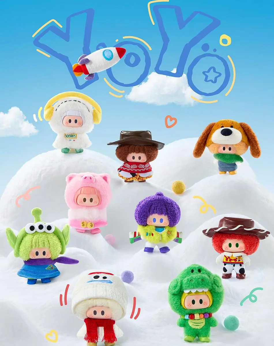 YOYO × Toy Story 5 Cute Companion Series Vinyl Plush Blind Box soft and cuddly plush toys with vivid designs random styles lovely collectibles and sweet gifts for cartoon lovers, Back To School