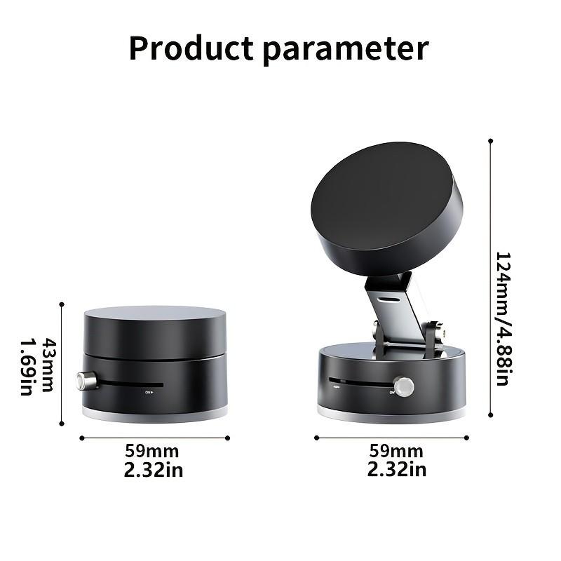 Double Sided Suction Cup Magnetic Bracket Lazy Multi-Funct Foldable Storage Car Phone Holder Vacuum Suction Phone Holder