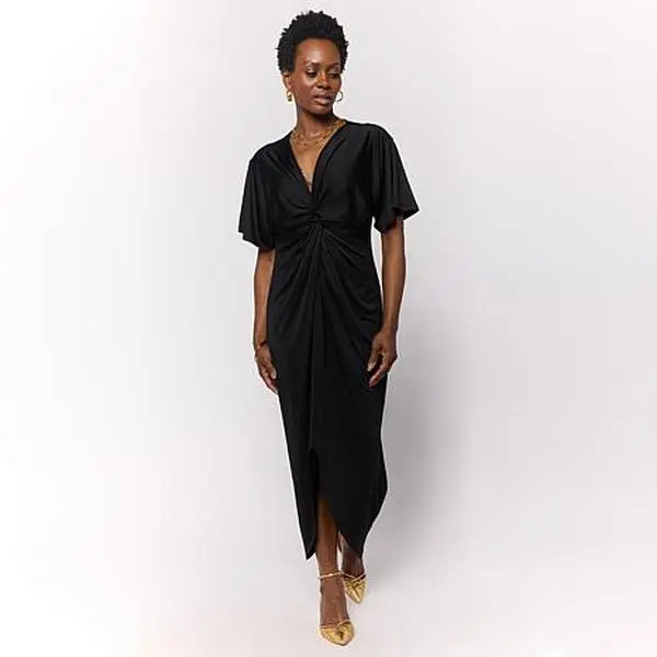 Colleen Lopez Front Drape Pullover Dress