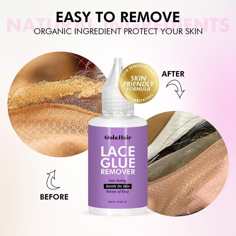 Dolahair Lace Glue for Front Wigs Invisible Bonding Hair Replacement Adhesive Waterproof Super Hold Hair Glue Wig Kit Glue Remover Hair Wax Stick