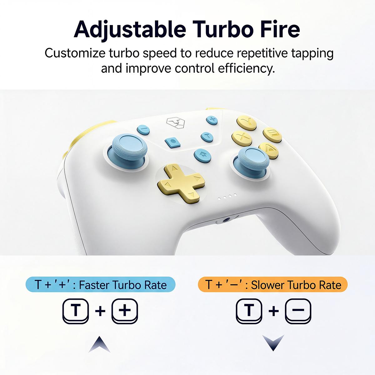 AOLION ROCOCO Wireless Bluetooth Controller Compatible with Switch, Gamepad for PC, Mobile & Tablet, Ergonomic Grip, Rechargeable AOLION ROCOCO Wireless Bluetooth Controller Compatible with Switch, Gamepad for PC, Mobile & Tablet, Ergonomic Grip, Rechargeable