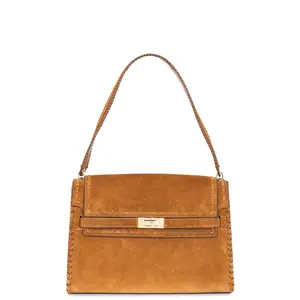 Tory Burch Lee Radziwill Suede Large Shoulder Bag in Toffee Tory Burch Lee Radziwill Suede Large Shoulder Bag in Toffee