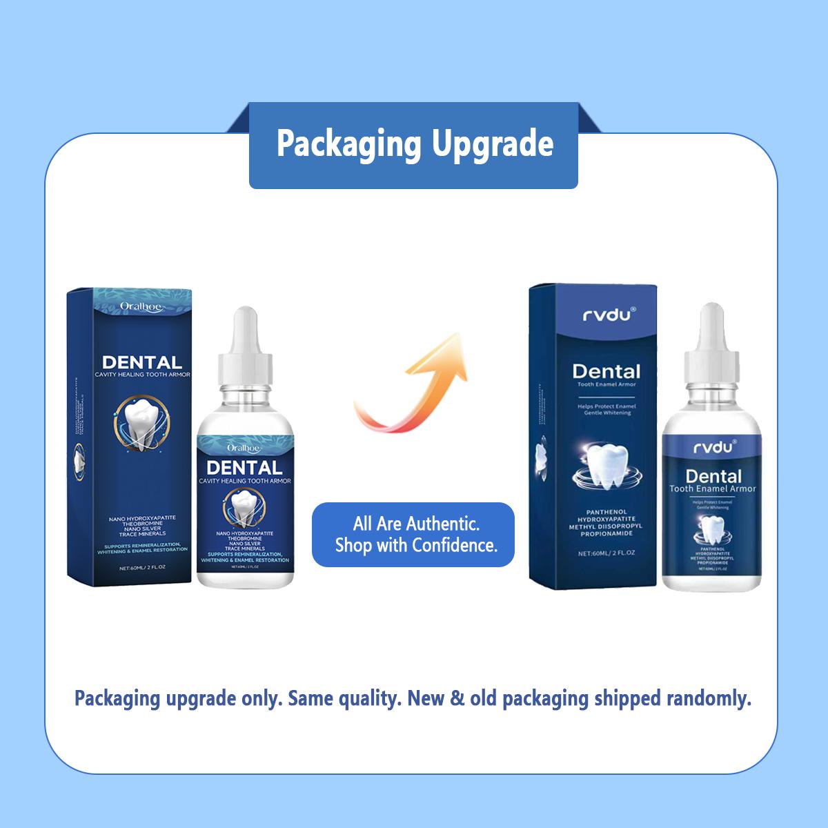 Fluoride-Free Hydroxyapatite Tooth Armor Drops | Enamel Repair, Whitening & Fresh Breath | Gentle Oral Care for Sensitive Teeth | 2 FL.OZ Toothbrush Antibacterial