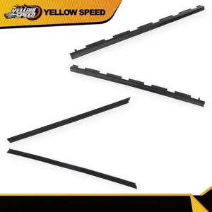 Fit for Chevy Truck Inner & Outer Window Sweep Felt Seal Weatherstrip Kit 4Pc
