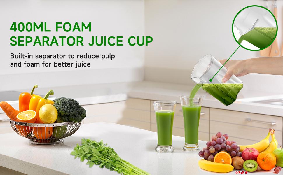 500W Centrifugal Juicer Machine with Wide Feed Chute Powerful Blender for Maximum Nutrients Easy Clean Dishwasher Safe BPA-Free Compact Design Perfect for Juice Lovers - Gray