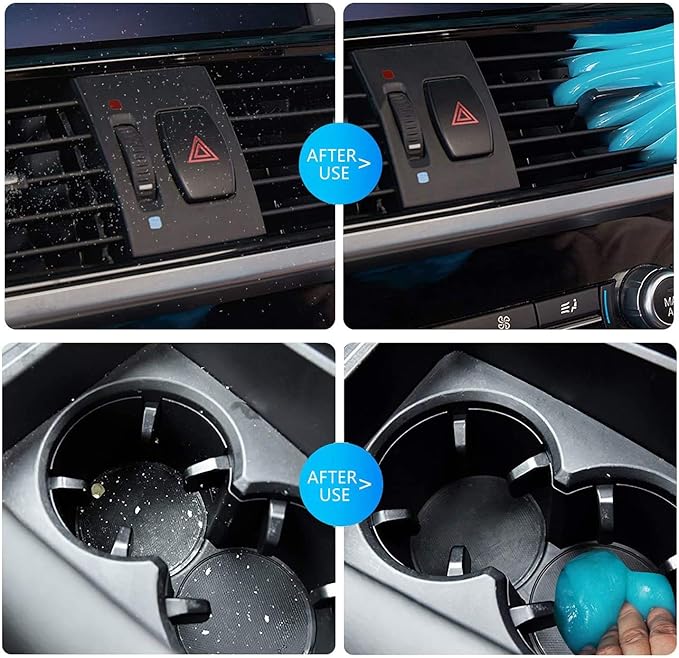 Car Cleaning Gel Putty – Auto Detailing Tool for Dust & Dirt Removal in Vents, Interiors, Keyboards. One Pack of Sticky Cleaning Slime Mud Car Cleaning Gel Putty – Auto Detailing Tool for Dust & Dirt Removal in Vents, Interiors, Keyboards. One Pack of Sticky Cleaning Slime Mud